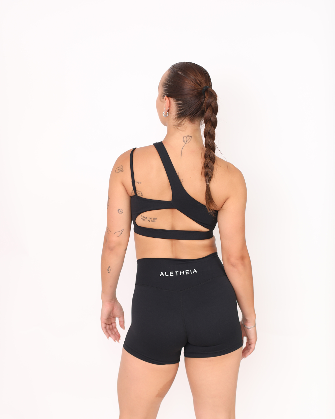 Cloud One Shoulder Bra Blackberry